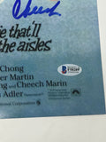 Cheech Marin & Tommy Chong Signed Up In Smoke 12x18 Movie Poster Beckett COA