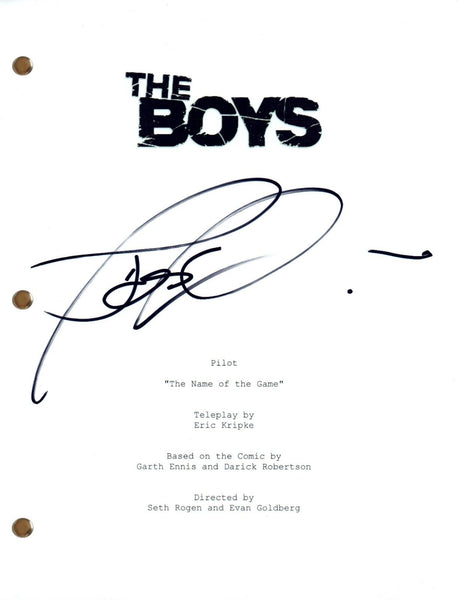 Jessie T. Usher Signed Autograph THE BOYS Pilot Script Screenplay A-TRAIN COA