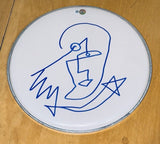 Ezra Miller Signed Autograph 12" Drumhead Original Art Sketch The Flash BAS COA
