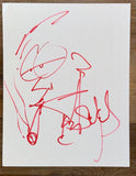 Stefan Lessard Dave Matthews Band Signed Autograph Original Art Sketch 11x14 COA