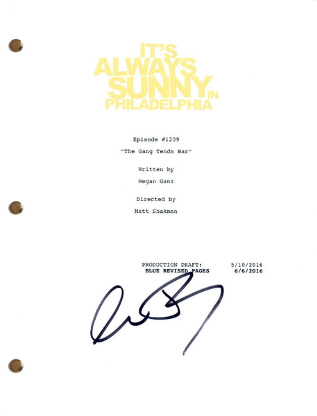 Charlie Day Signed It's Always Sunny in Philadelphia #1209 Script Screenplay COA