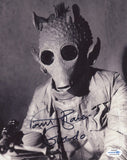 PAUL BLAKE Signed STAR WARS A NEW HOPE Autograph 8x10 Photo GREEDO ACOA COA