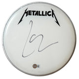 Lars Ulrich Signed METALLICA Autograph 10" Drumhead Drummer Beckett COA