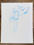 Stefan Lessard Dave Matthews Band Signed Autograph Original Art Sketch 11x14 COA
