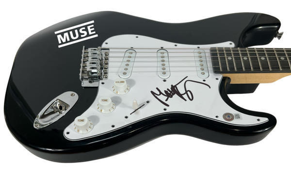 Matt Bellamy Muse Signed Autograph Electric Guitar Band Lead Singer Beckett COA