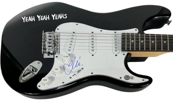 Karen O The Yeah Yeah Yeahs Signed Autograph Electric Guitar Singer Beckett COA