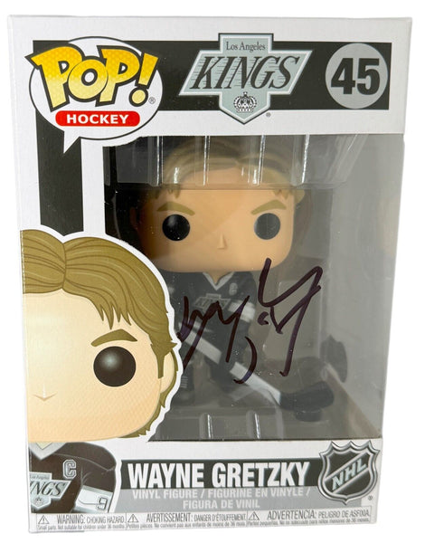 Wayne Gretzky Signed Autograph Funko Pop Hockey LA Los Angeles Kings Beckett COA