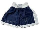 Julio Cesar Chavez & Oscar De La Hoya Signed Boxing Trunks Autograph Beckett COA