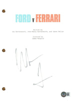 Christian Bale Signed Autograph FORD v FERRARI Movie Script Screenplay BAS COA