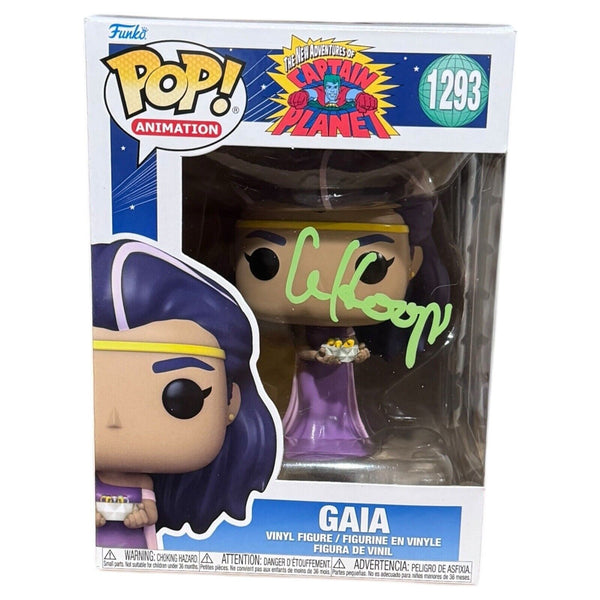 Whoopi Goldberg Signed Funko Pop Gaia Captain Planet and the Planeteers BAS COA