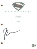 Zack Snyder Signed Autograph Man of Steel Movie Script Superman Beckett COA