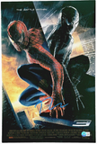 Tobey Maguire Signed Autograph Spider-Man 12x18 Movie Poster Photo Beckett COA
