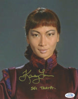 KAMAY LAU Signed STAR WARS Autograph 8x10 Photo The Phantom Menace ACOA COA