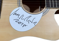 Larry Mullen U2 Signed Autographed Full Size Acoustic Guitar U2 Band Drummer COA