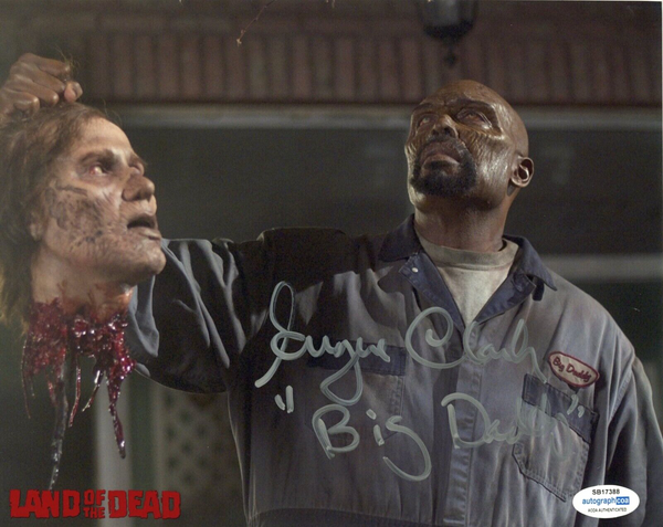 Eugene Clark Signed 8x10 Photo LAND OF THE DEAD Autograph Big Daddy Horror ACOA