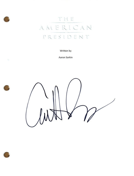 Annette Bening Signed Autograph THE AMERICAN PRESIDENT Full Movie Script COA