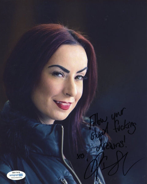 Jen Soska Signed 8x10 Photo American Mary See No Evil Autograph Horror ACOA COA