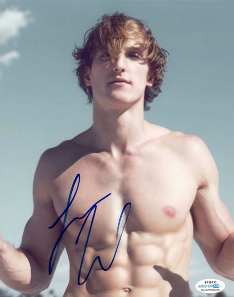 Logan Paul Signed Autograph 8x10 Photo WWE Wrestlemania Boxer Prime ACOA COA