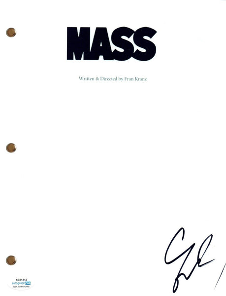 FRAN KRANZ Signed Autograph MASS Movie Script Full Screenplay Director ACOA COA