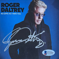 ROGER DALTREY Signed Autographed AS LONG AS I HAVE YOU CD Framed THE WHO BAS COA