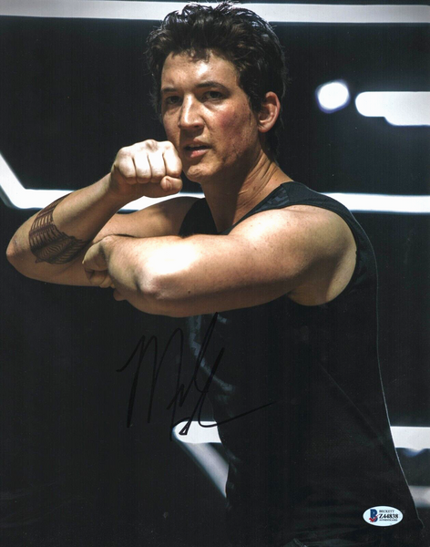 Miles Teller Signed 11x14 Photo Divergent Allegiant Actor Autograph Beckett COA