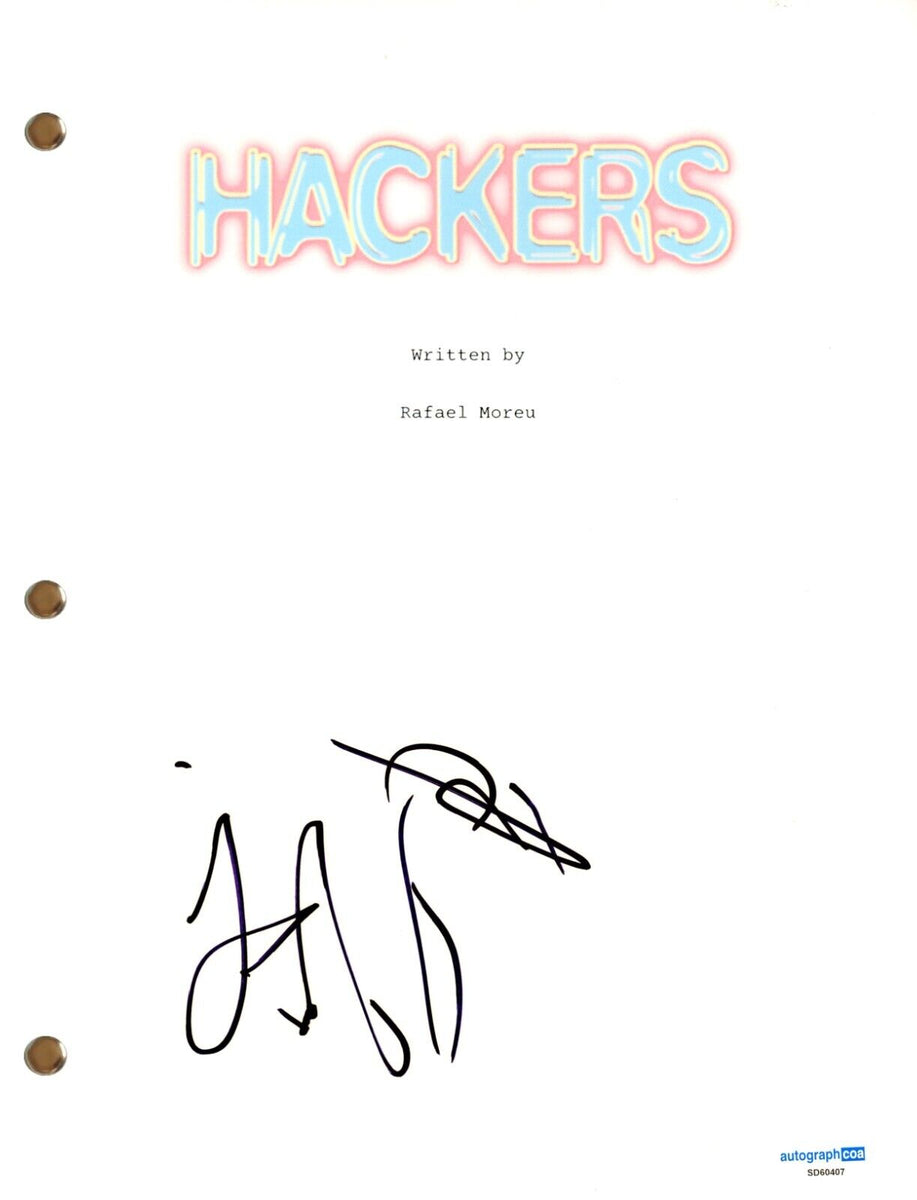 Fisher Stevens “Hackers” Signed Autograph Movie Script Full Screenplay ...