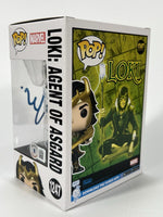 Matt Damon Signed Funko Pop Loki Agent of Asgard Thor Avengers Autograph BAS COA