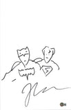 Zack Snyder Signed Sketch Autograph 11x17 Batman Superman Justice League BAS COA