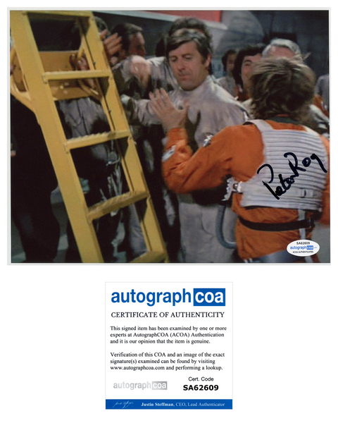 PETER ROY Signed STAR WARS Autograph 8x10 Photo A New Hope Rebel Engineer ACOA