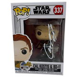 Cameron Monaghan Signed CAL KESTIS & BD-11 Funko Pop #337 Autograph Beckett COA