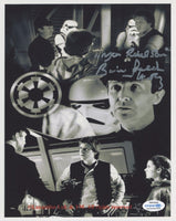 BARRIE HOLLAND Signed STAR WARS Autograph 8x10 Photo Return of the Jedi ACOA COA