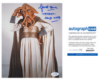 GERALD HOME Signed STAR WARS Autographed 8x10 Photo ROTJ Tessek Squid Head ACOA