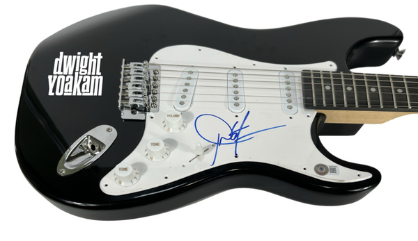 Dwight Yoakam Signed Autograph Electric Guitar Country Music Star Beckett COA