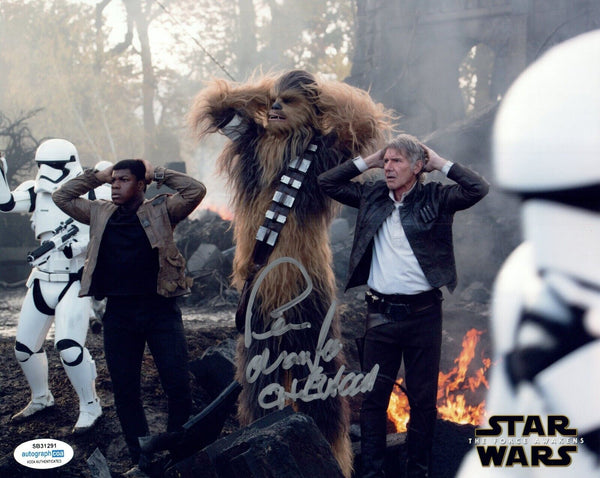 Peter Mayhew Signed STAR WARS 8x10 Photo Chewbacca Autograph ACOA COA