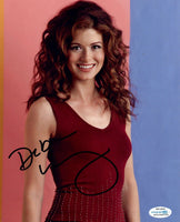 Debra Messing Signed WILL & GRACE 8x10 Photo Autograph Actress ACOA COA