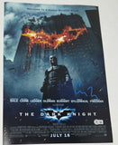 Christopher Nolan Signed Autograph The Dark Knight 12x18 Movie Poster BAS COA