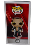 Dwayne Johnson The Rock Signed Autograph WWE The Rock Funko Pop #46 Beckett COA