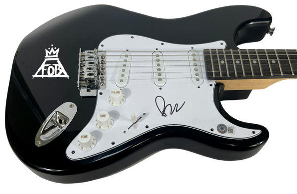 Pete Wentz FALL OUT BOY Signed Autograph Electric Guitar Beckett COA