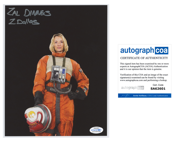 ZARENE DALLAS Signed STAR WARS Autograph 8x10 Photo ROGUE ONE ACOA COA