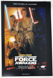 JJ Abrams Signed Autograph Star Wars The Force Awakens 12x18 Movie Poster JSA