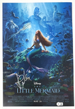 Halle Bailey Signed Autograph Disney The Little Mermaid 12x18 Movie Poster BAS