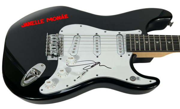 Janelle Monae Signed Autograph Electric Guitar The ArchAndroid Beckett COA