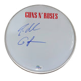 Steven Adler GUNS N' ROSES Signed Autograph 12" Drumhead Drummer Beckett COA