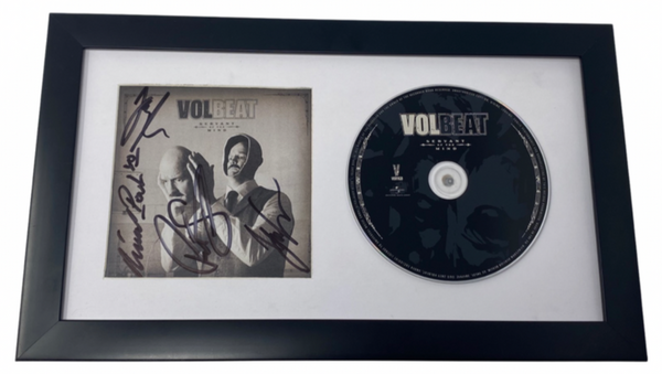 Volbeat Band Signed Autographed Servant of the Mind Framed CD Display ACOA COA