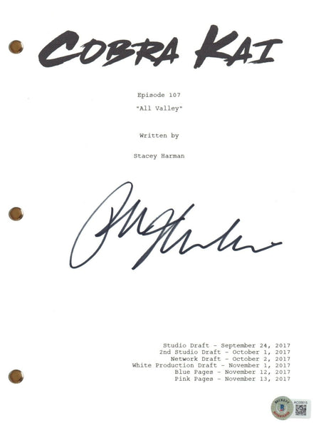 Ralph Macchio Signed Autograph Cobra Kai Episode 107 Script Screenplay BAS COA
