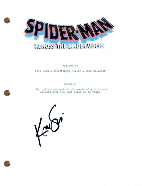 Karan Soni Signed Spider-Man Across The Spider-Verse Movie Script Autograph COA
