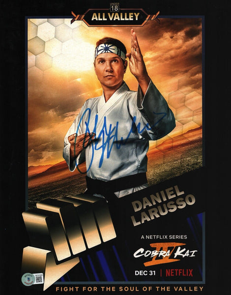 Ralph Macchio Cobra Kai  Signed 11x14 Photo The Karate Kid Autograph Beckett COA