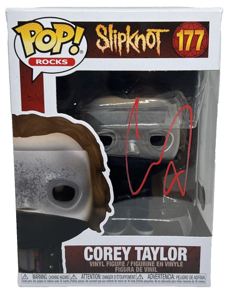 Corey Taylor Slipknot Signed Autograph Funko Pop Rocks #177 Proof Beckett COA