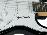 Johnny Mathis Signed Autograph Electric Guitar Chances Are Misty Singer ACOA COA