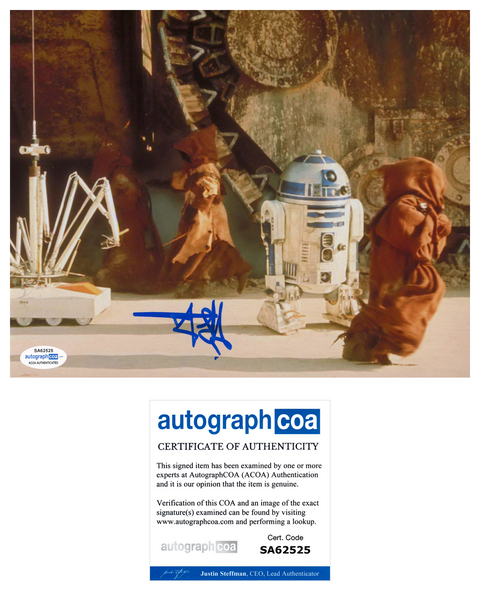 RUSTY GOFFE Signed STAR WARS Autograph 8x10 Photo Jawa A NEW HOPE ACOA COA